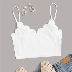 ✿ White Crop Top ✿